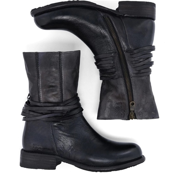 Bed Stu Shoes - BED STU rampton cobbler series leather black boots calf boho weekend
